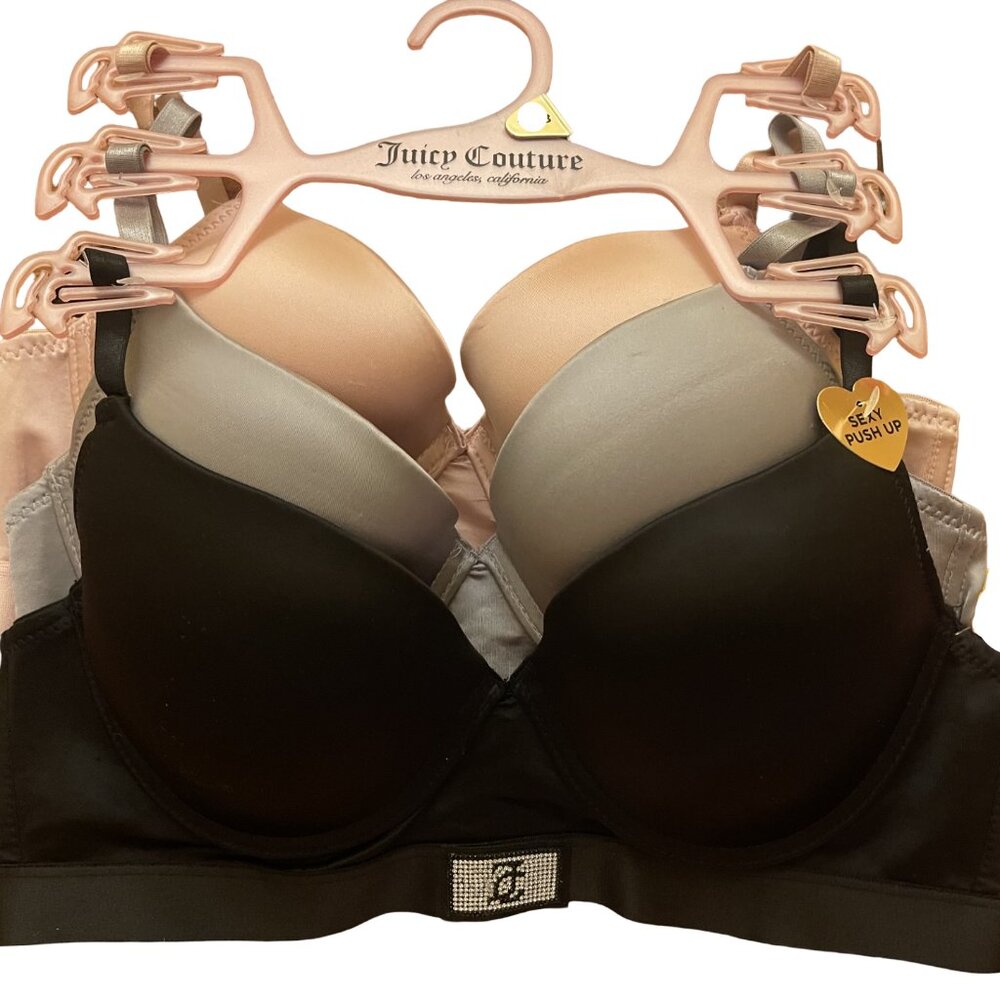 Juicy Couture 3-Pack Sexy Push Up Bra
